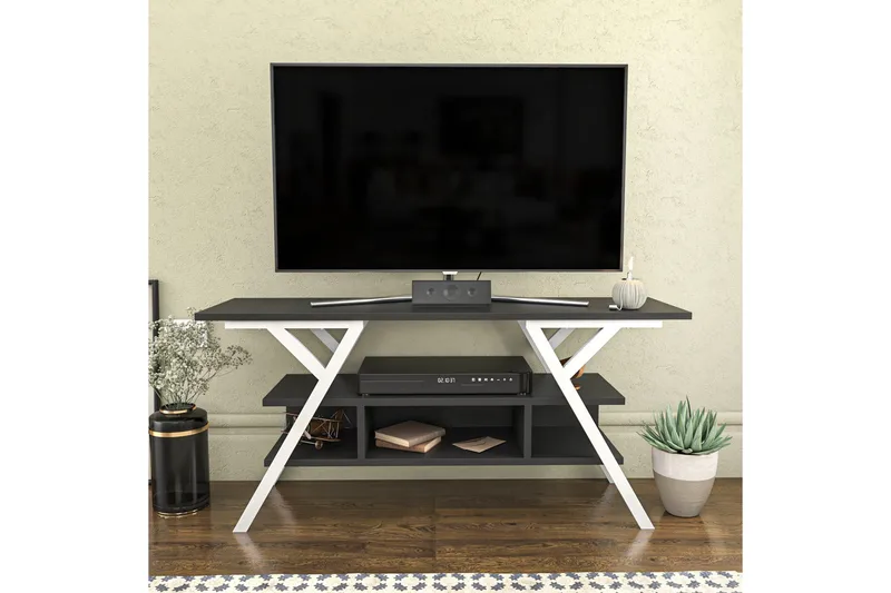 Desgrar Tv-benk 120x55 cm - Hvit - Møbler - TV- & Mediamøbler - TV benk & mediabenk