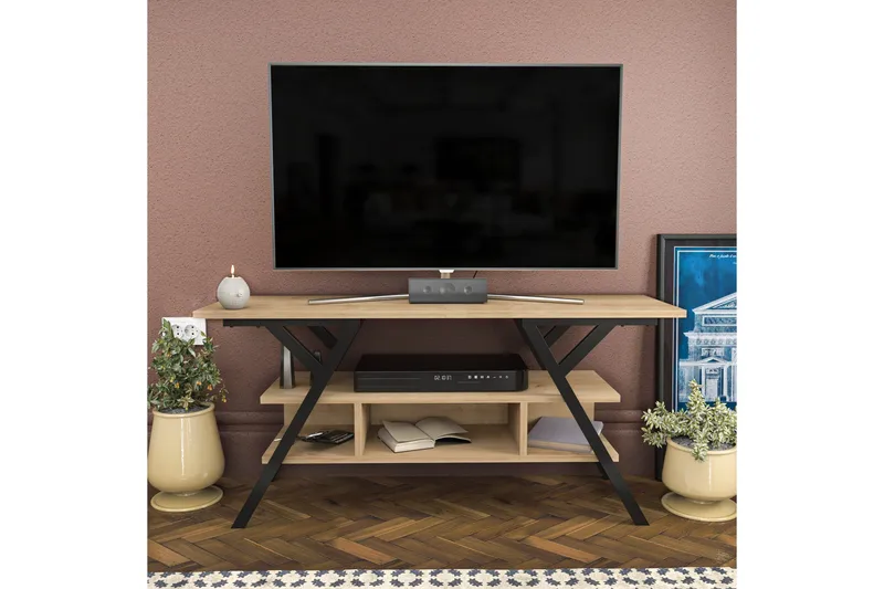 Desgrar Tv-benk 120x55 cm - Svart - Møbler - TV- & Mediamøbler - TV benk & mediabenk