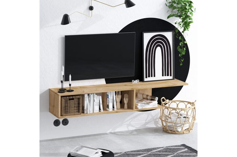 Desgrar Tv-benk 150x26 cm - Blå - Møbler - TV- & Mediamøbler - TV benk & mediabenk