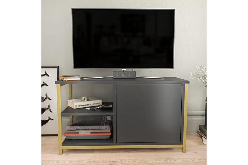 Desgrar Tv-benk 89,6x50,8 cm - Gull - Møbler - TV- & Mediamøbler - TV benk & mediabenk