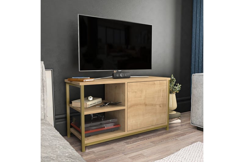 Desgrar Tv-benk 89,6x50,8 cm - Gull - Møbler - TV- & Mediamøbler - TV benk & mediabenk