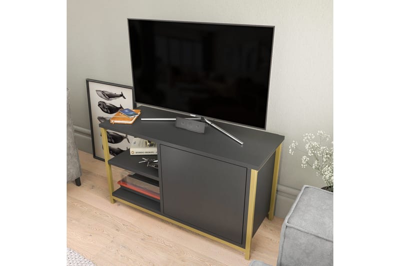 Desgrar Tv-benk 89,6x50,8 cm - Gull - Møbler - TV- & Mediamøbler - TV benk & mediabenk