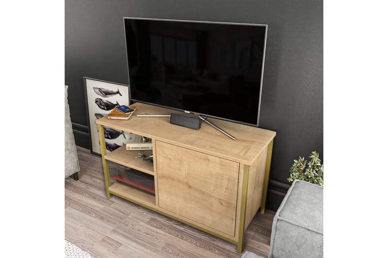 Desgrar Tv-benk 89,6x50,8 cm - Gull - Møbler - TV- & Mediamøbler - TV benk & mediabenk
