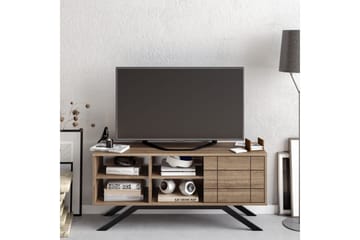 Einbeck Tv-benk 130 cm - Svart/Mørkebrun - Møbler - TV- & Mediamøbler - TV benk & mediabenk