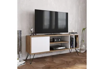 Ficociello TV-Benk 140 cm - Valnøtt|Svart|Hvit - Møbler - TV- & Mediamøbler - TV benk & mediabenk