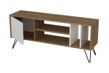 Ficociello TV-Benk 140 cm - Valnøtt|Svart|Hvit - Møbler - TV- & Mediamøbler - TV benk & mediabenk