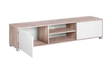 Filteau TV-benk 180 cm i Tre - Hvit|Beige - Møbler - TV- & Mediamøbler - TV benk & mediabenk
