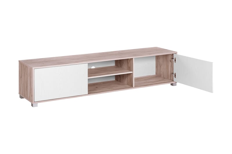 Filteau TV-benk 180 cm i Tre - Hvit|Beige - Møbler - TV- & Mediamøbler - TV benk & mediabenk