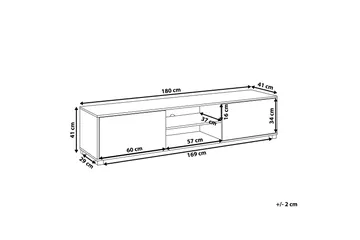 Filteau TV-Benk 180 cm - Tre/Natur - Møbler - TV- & Mediamøbler - TV benk & mediabenk