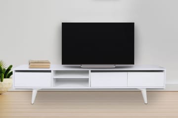 Fresenborg TV-benk 180 cm - Hvit - Møbler - TV- & Mediamøbler - TV benk & mediabenk