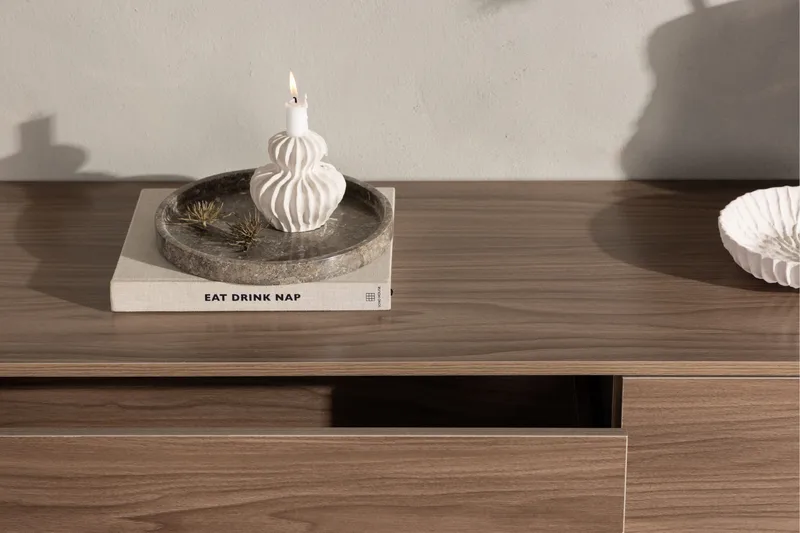 Frihamn Tv-benk 160x45 cm Brun - Venture Home - Møbler - TV- & Mediamøbler - TV benk & mediabenk