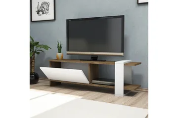 Gersby TV-Benk 120 cm - Brun/Hvit - Møbler - TV- & Mediamøbler - TV benk & mediabenk