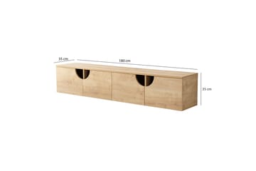 Grotte TV-benk 180 cm - Eik - Møbler - TV- & Mediamøbler - TV benk & mediabenk