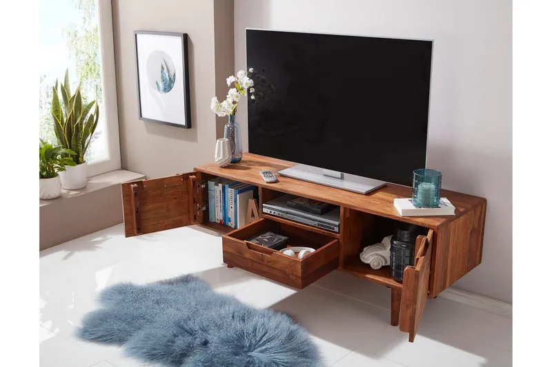 Hades TV-Benk 135 cm - Brun - Møbler - TV- & Mediamøbler - TV benk & mediabenk