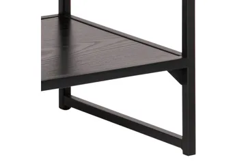 Hasslevik Tv-benk 120 cm 3 Hyller - Svart/Matt Svart - Møbler - TV- & Mediamøbler - TV benk & mediabenk