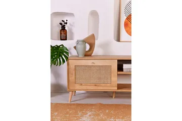 Hazeran TV-benk 180 cm - Eik - Møbler - TV- & Mediamøbler - TV benk & mediabenk