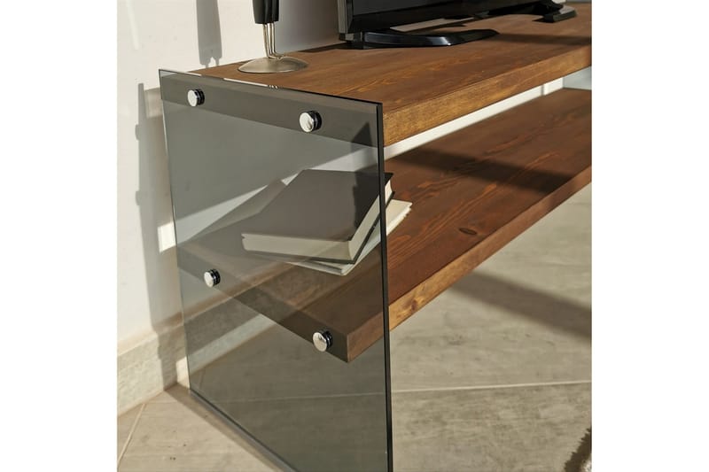 Heglar TV-benk 120 cm - Valnøtt - Møbler - TV- & Mediamøbler - TV benk & mediabenk