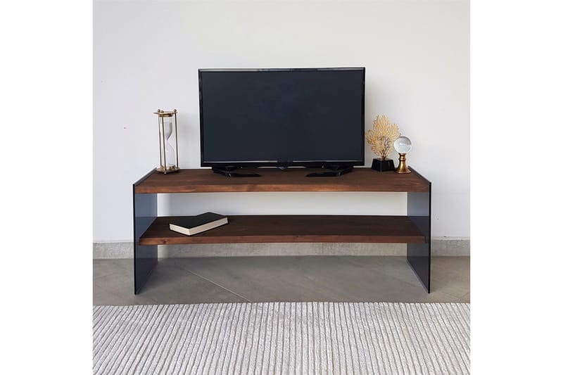 Heglar TV-benk 120 cm - Valnøtt - Møbler - TV- & Mediamøbler - TV benk & mediabenk