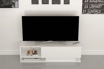 Hejde TV-Benk 120 cm - Hvit - Møbler - TV- & Mediamøbler - TV benk & mediabenk