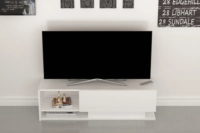 Hejde TV-Benk 120 cm - Hvit - Møbler - TV- & Mediamøbler - TV benk & mediabenk