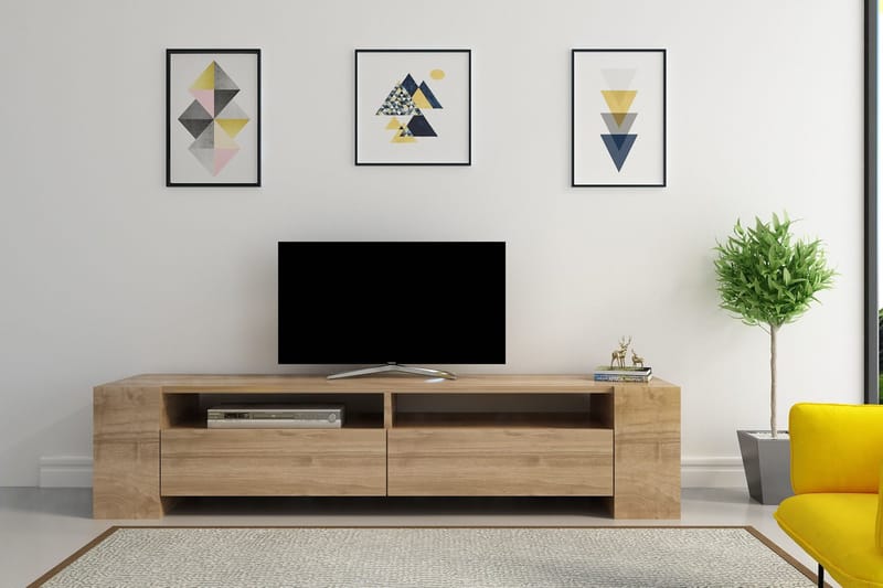 Hejde TV-Benk 155 cm - Brun - Møbler - TV- & Mediamøbler - TV benk & mediabenk