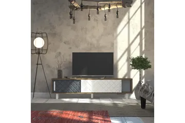 Hejde TV-Benk 180 cm - Brun/Hvit - Møbler - TV- & Mediamøbler - TV benk & mediabenk