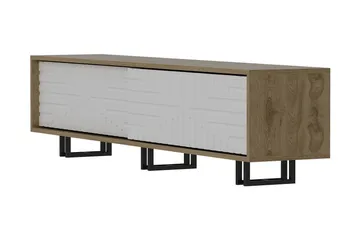 Hejde TV-Benk 180 cm - Brun/Hvit - Møbler - TV- & Mediamøbler - TV benk & mediabenk