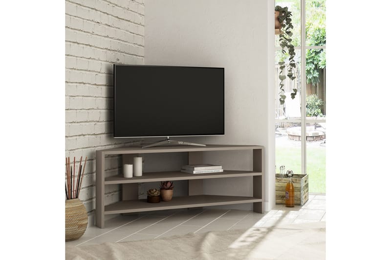 Homitis TV-benk 114 cm - Brun - Møbler - TV- & Mediamøbler - TV benk & mediabenk