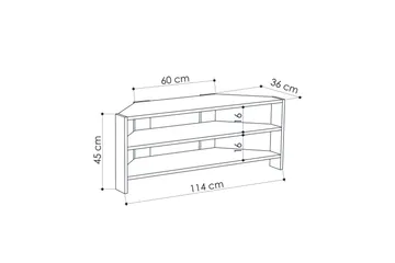 Homitis TV-benk 114 cm - Brun - Møbler - TV- & Mediamøbler - TV benk & mediabenk