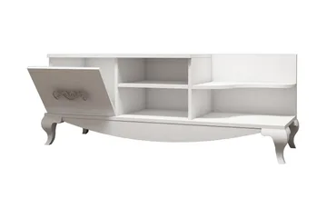 Hovdane TV-Benk 130 cm - Hvit - Møbler - TV- & Mediamøbler - TV benk & mediabenk