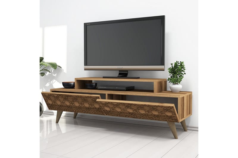 Hovdane TV-Benk 140 cm - Brun - Møbler - TV- & Mediamøbler - TV benk & mediabenk