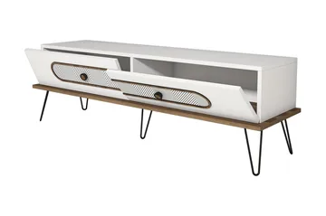 Hovdane TV-Benk 145 cm - Hvit - Møbler - TV- & Mediamøbler - TV benk & mediabenk