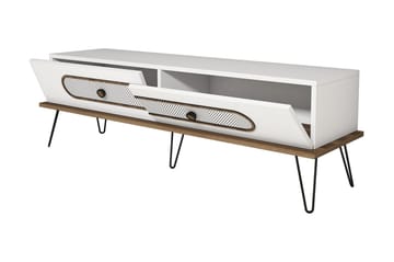 Hovdane TV-Benk 145 cm - Hvit - Møbler - TV- & Mediamøbler - TV benk & mediabenk
