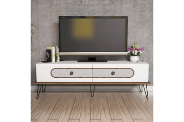 Hovdane TV-Benk 145 cm - Hvit - Møbler - TV- & Mediamøbler - TV benk & mediabenk