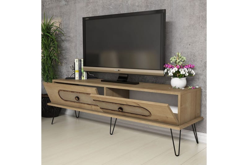 Hovdane TV-benk 145 cm - Lysebrun - Møbler - TV- & Mediamøbler - TV benk & mediabenk