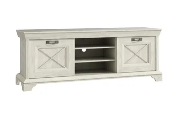 Hurlston TV-Benk 147 cm - Hvit - Møbler - TV- & Mediamøbler - TV benk & mediabenk