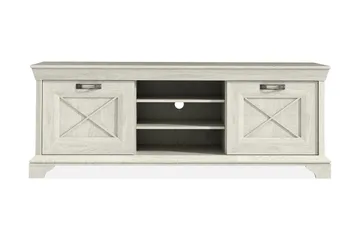 Hurlston TV-Benk 147 cm - Hvit - Møbler - TV- & Mediamøbler - TV benk & mediabenk