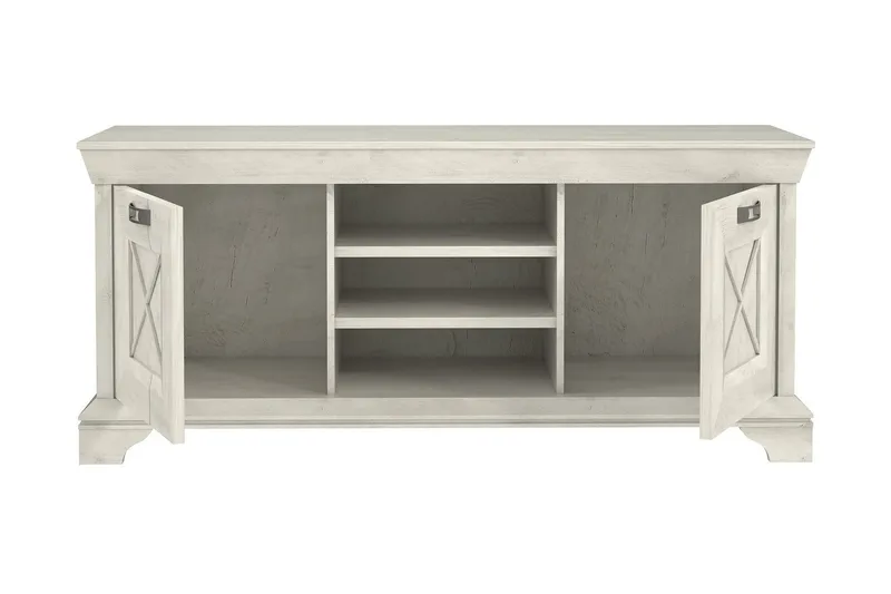 Hurlston TV-Benk 147 cm - Hvit - Møbler - TV- & Mediamøbler - TV benk & mediabenk