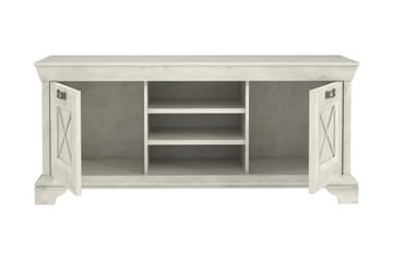 Hurlston TV-Benk 147 cm - Hvit - Møbler - TV- & Mediamøbler - TV benk & mediabenk