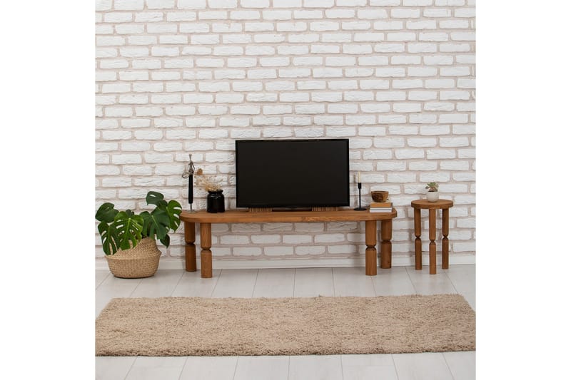 Ida TV-benk 140 cm - Brun - Møbler - TV- & Mediamøbler - TV benk & mediabenk