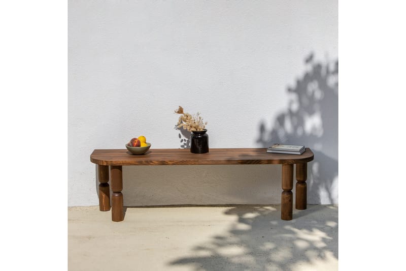 Ida TV-benk 140 cm - Valnøtt - Møbler - TV- & Mediamøbler - TV benk & mediabenk