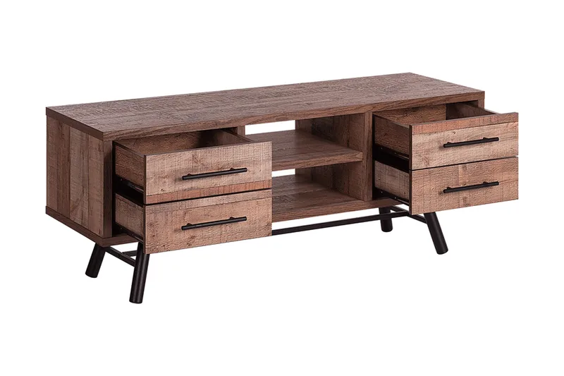 Illari TV-Benk 127 cm - Tre/Natur - Møbler - TV- & Mediamøbler - TV benk & mediabenk