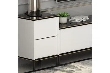 Imaj TV-benk 260 cm - Gull/Svart/Hvit - Møbler - TV- & Mediamøbler - TV benk & mediabenk