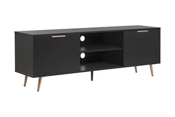 Indio TV-benk 166x40 cm - Svart - Møbler - TV- & Mediamøbler - TV benk & mediabenk