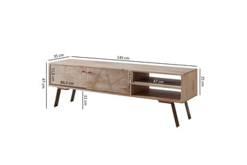 Innella TV-Benk 145 cm - Brun - Møbler - TV- & Mediamøbler - TV benk & mediabenk