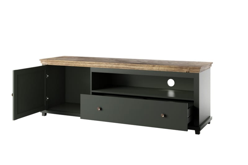 Ivreri Tv-benk 181 cm - Khaki/Natur - Møbler - TV- & Mediamøbler - TV benk & mediabenk