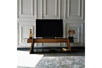 Jamerria TV-benk 158 cm - Valnøtt/Svart - Møbler - TV- & Mediamøbler - TV benk & mediabenk