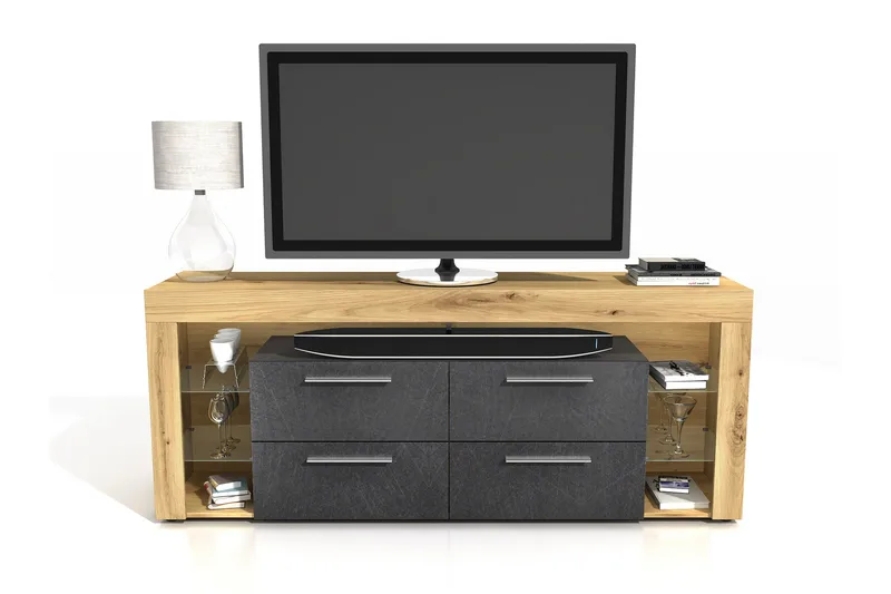 Jernae TV-Benk 180 cm - Brun - Møbler - TV- & Mediamøbler - TV benk & mediabenk