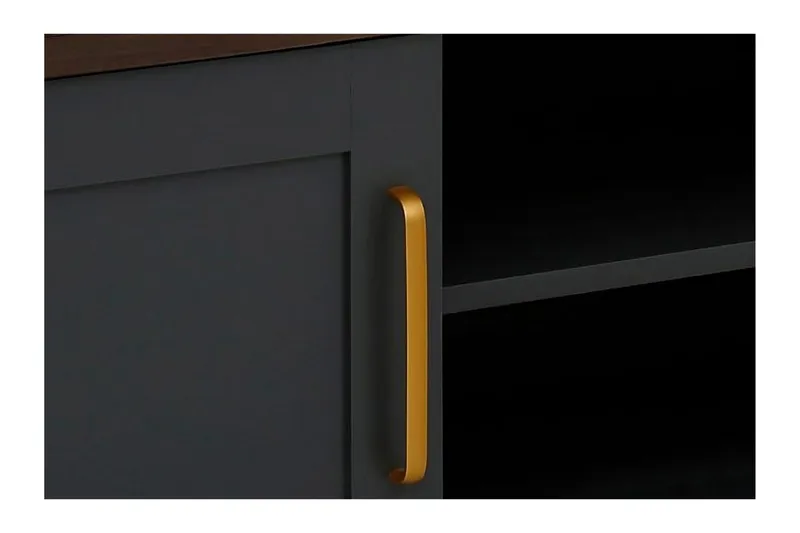 Juntolah Tv-benk 160x39 cm - Svart - Møbler - TV- & Mediamøbler - TV benk & mediabenk