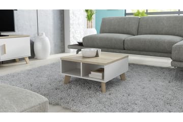 Kardos TV-benk 60 cm - Hvit/Eik - Møbler - TV- & Mediamøbler - TV benk & mediabenk